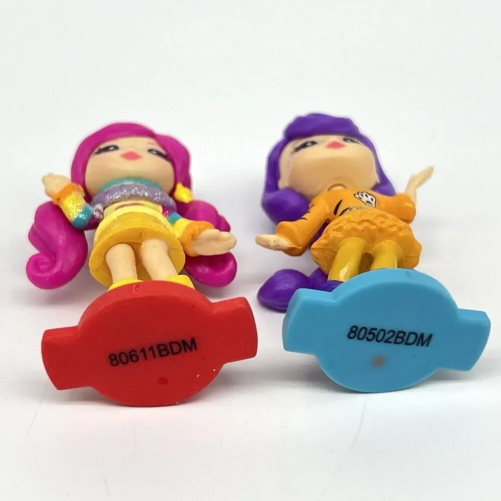 Party Popteenies Mini Figures Fashion Dolls w/ Cakes Lot of 2 Dolls Spin Master